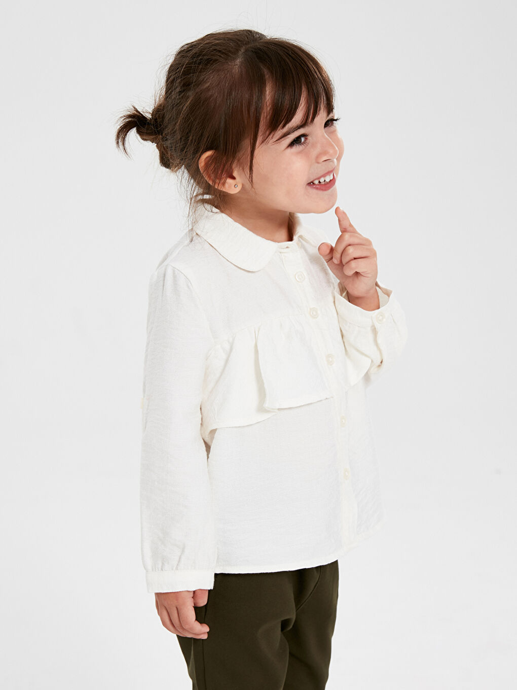 Chemise en Viscose à Volants pour Fille Bébé Mère et Fille Assorties