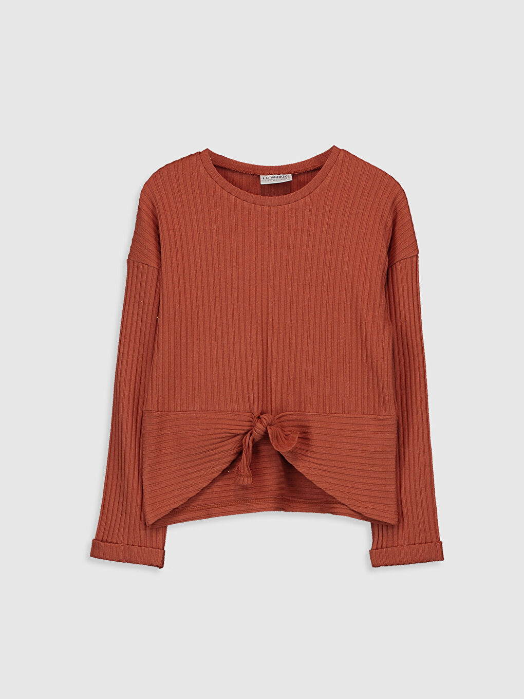 Девочки Коричневый Футболка-1