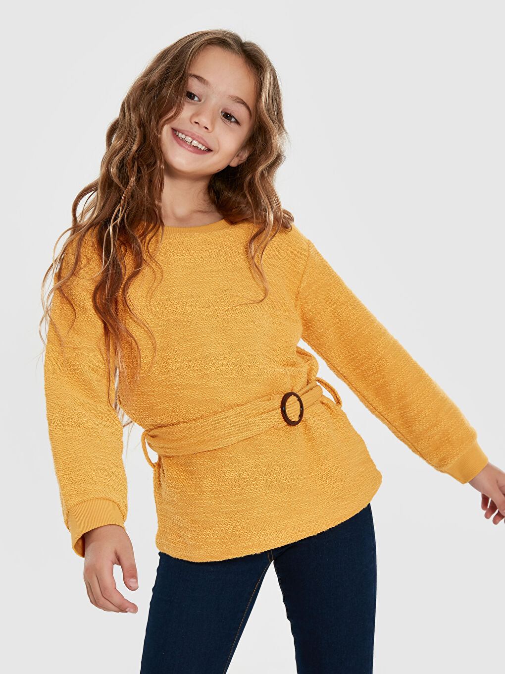 Sweat-shirt JAUNE Fille