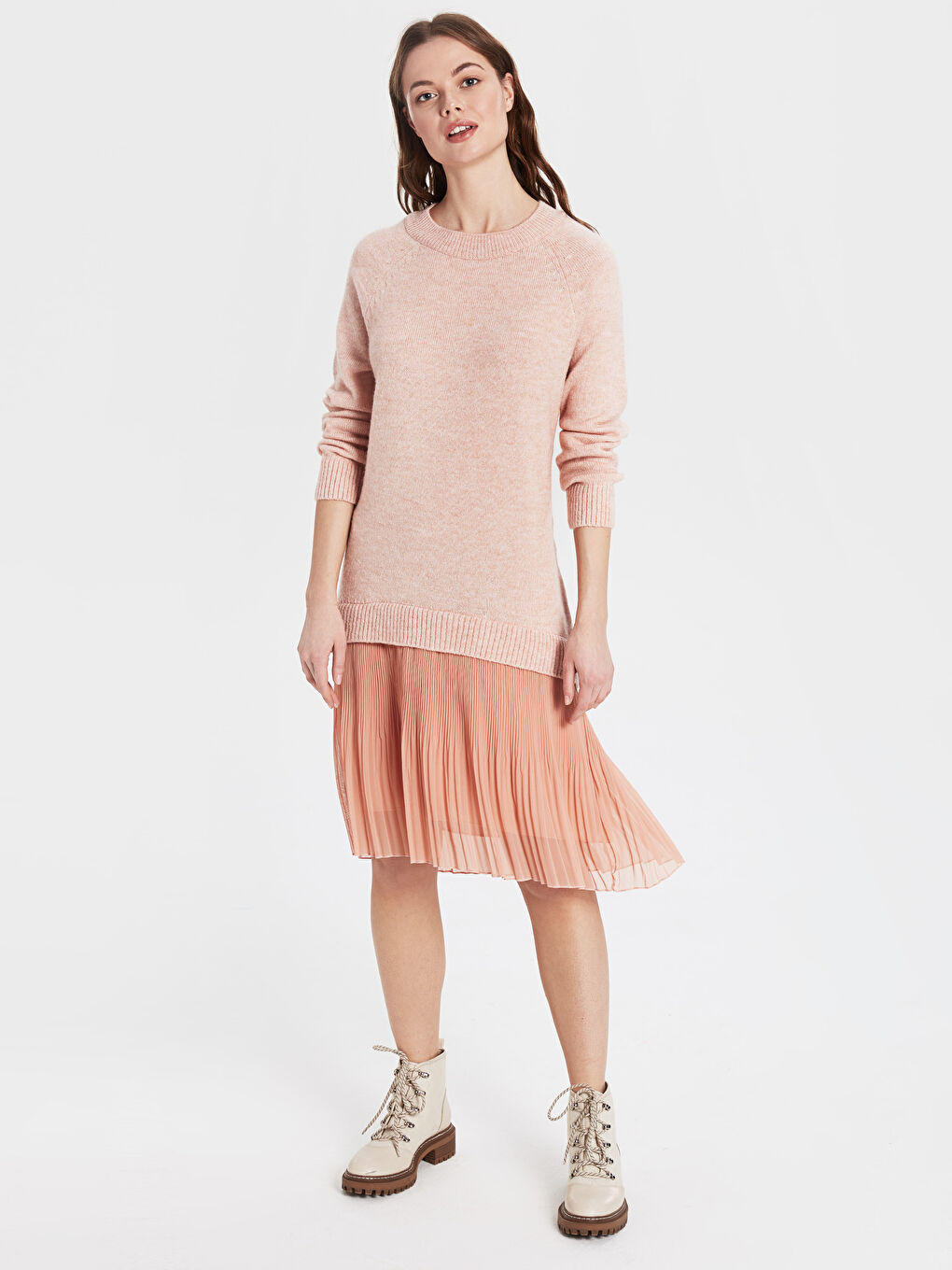 دامەنی تریکۆی ووردەکاری تۆل - هاوڕێی دایک و کچ-1