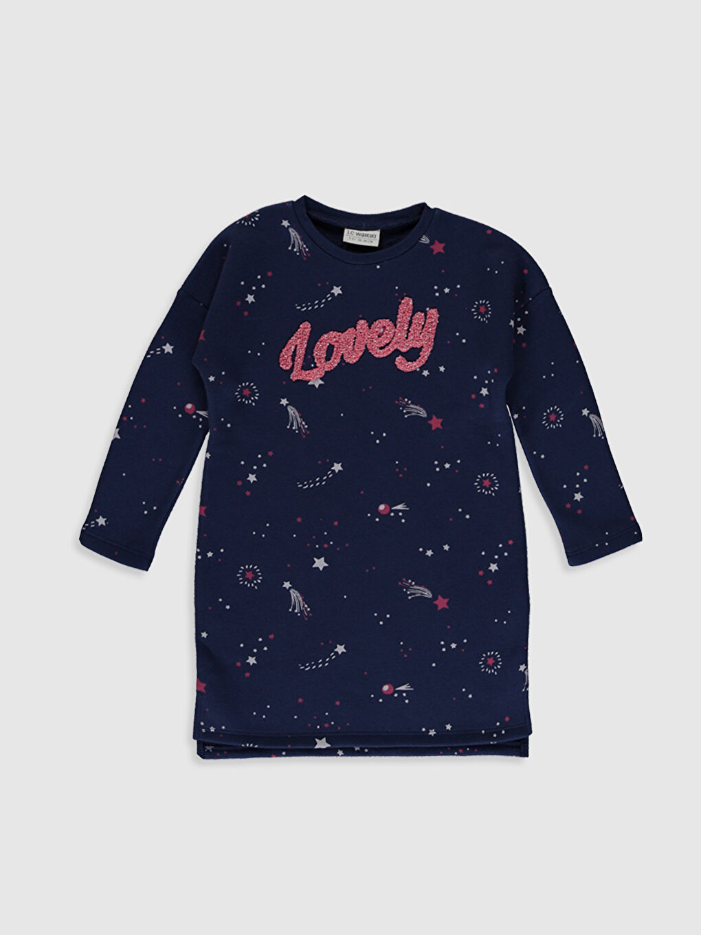 Lacivert Kız Çocuk Elbise