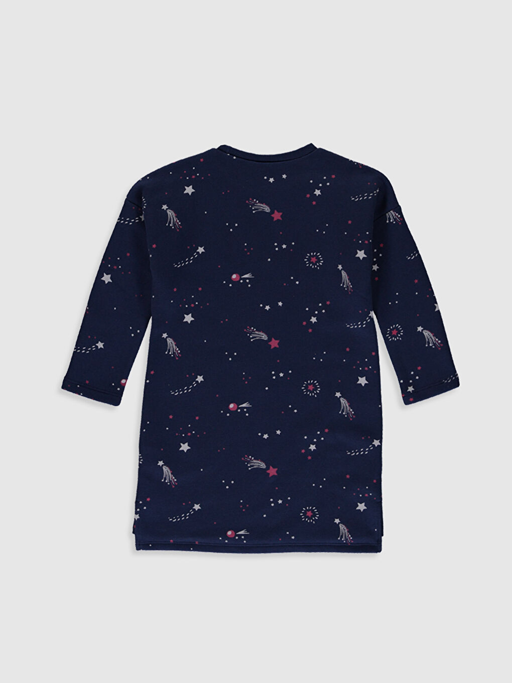 Lacivert Kız Çocuk Elbise-1