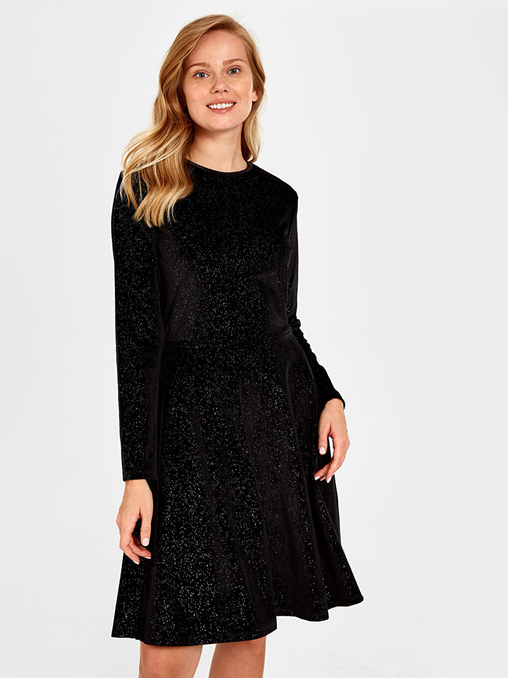 Bright Velvet Dress Mother and Daughter Matching-1