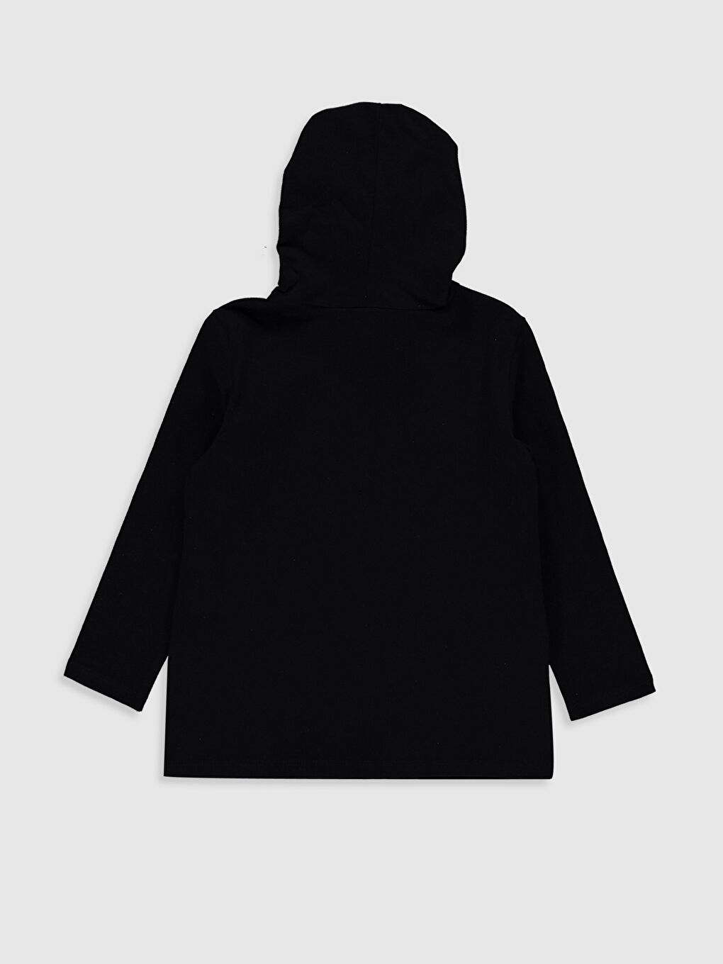 Футболка с капюшоном и длинным рукавом для девочек-1