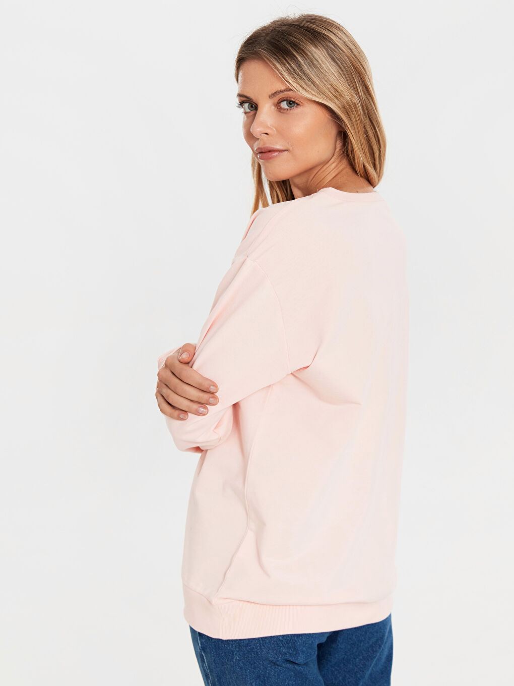 Letter Embroidered Sweatshirt Mother and Daughter Matching-4