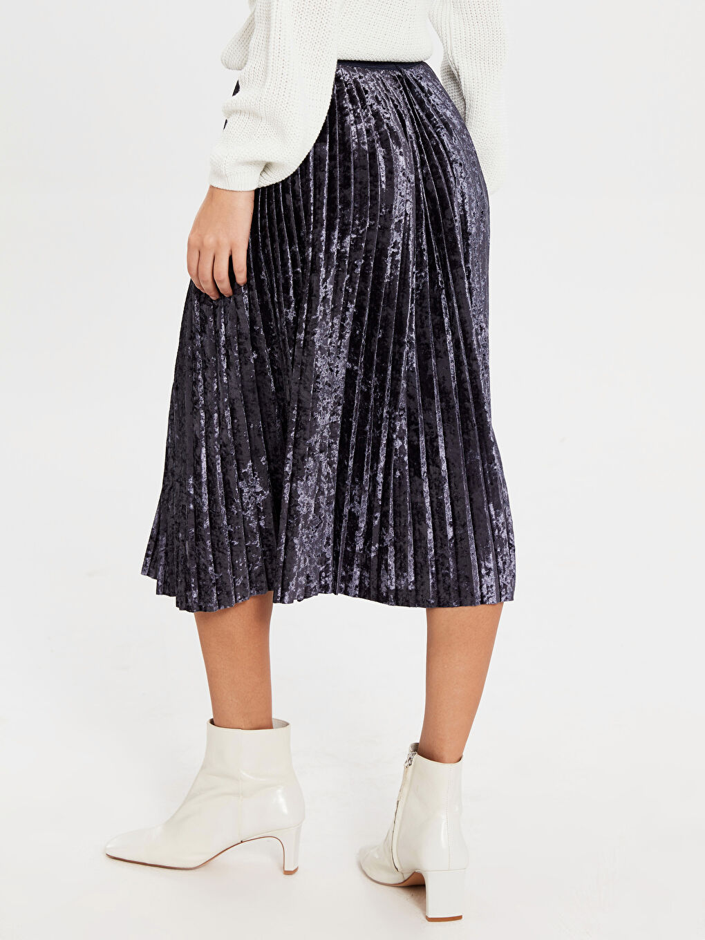 Standard Fit Velvet Women Skirt Mother Daughter Combination-2