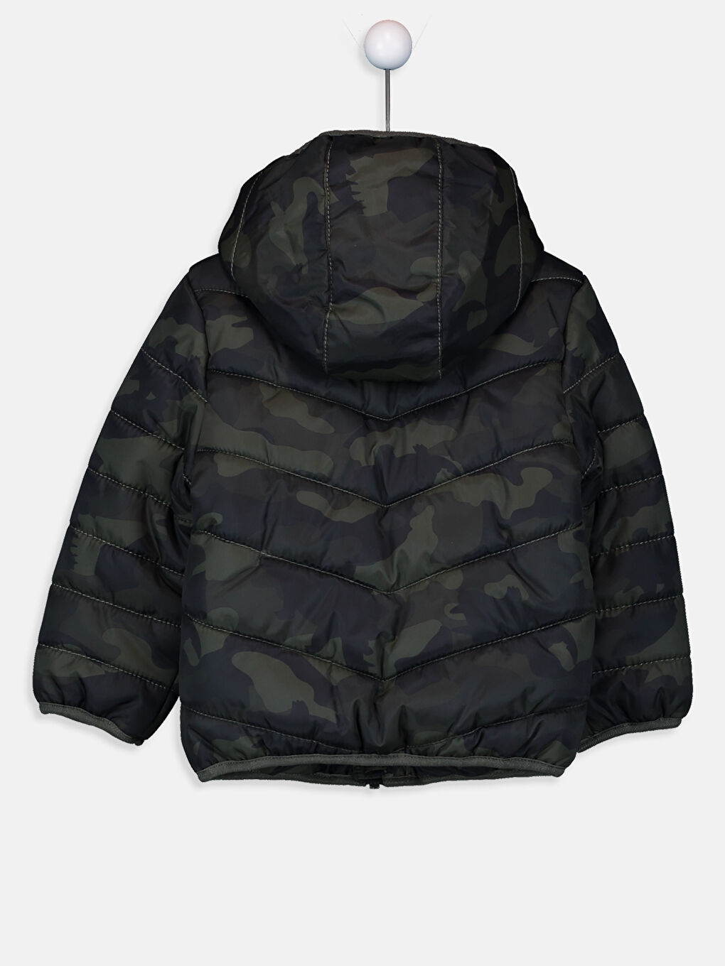 Yeşil Kapüşonlu Uzun Kollu Erkek Bebek Kaban-1