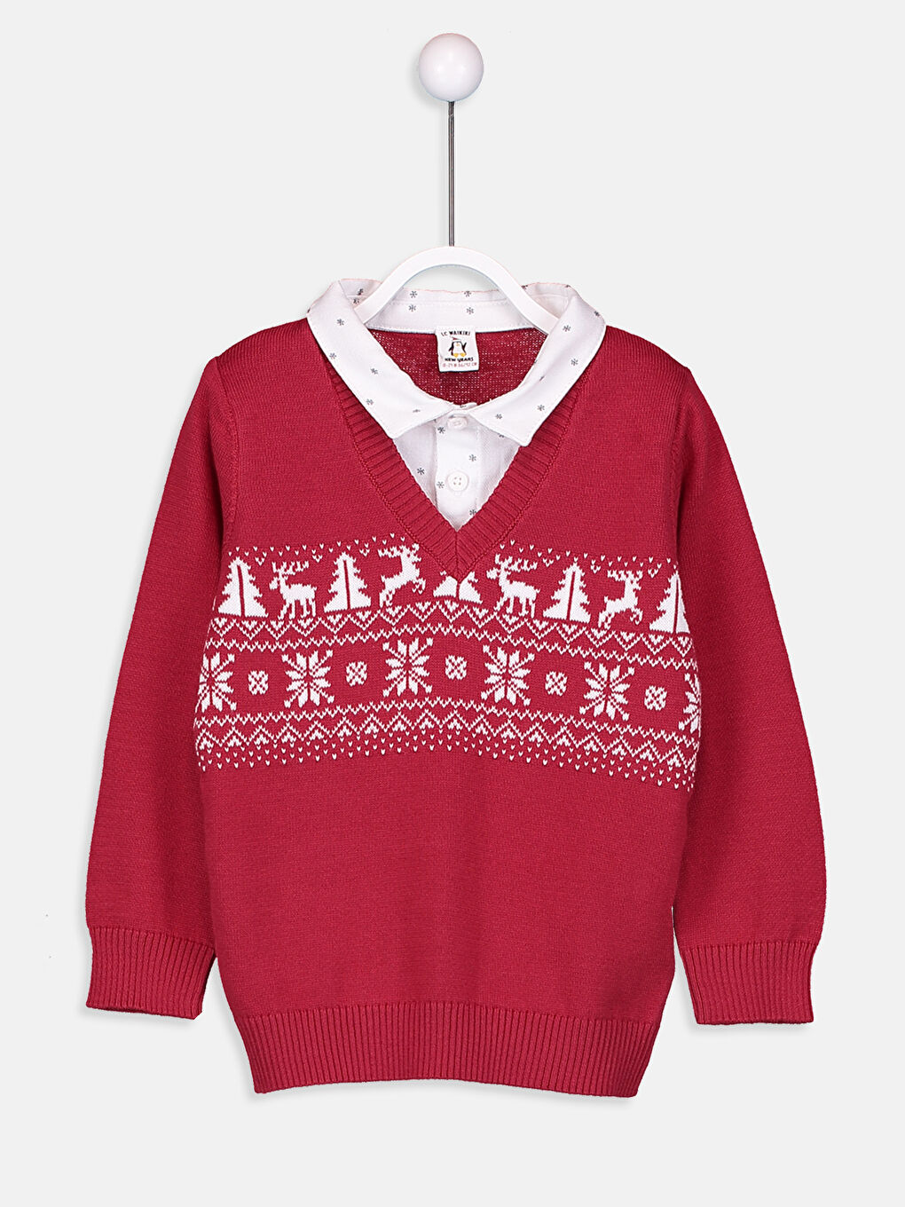 LCW baby Baby Boy RED Sweater -9W0683Z1-D3T