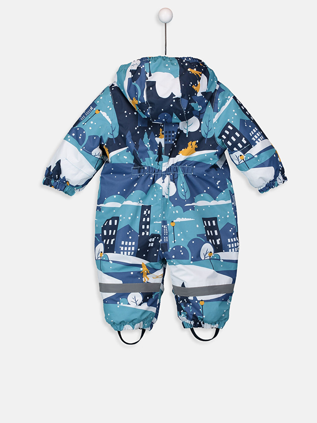 Baby Boy Printed Astronaut Jumpsuit-1