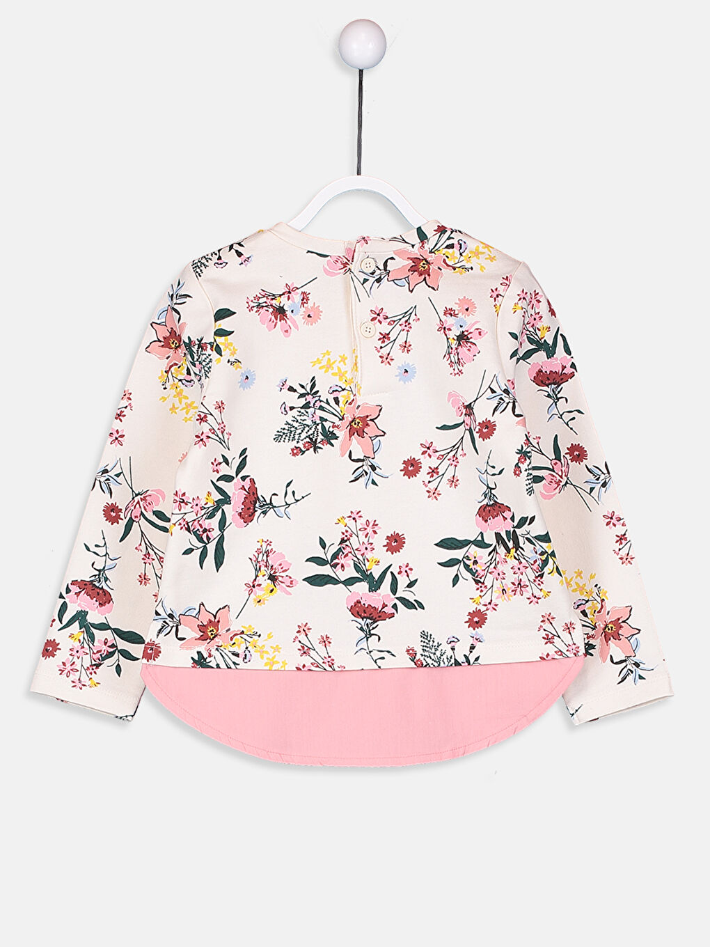 Beyaz Baskılı Sweatshirt-1