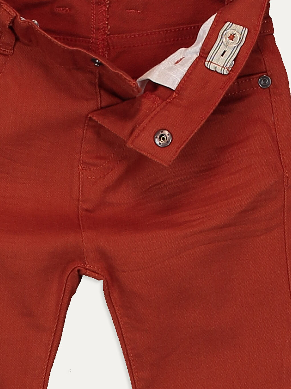 Kahverengi Dar Kalıp Erkek Bebek Pantolon-2