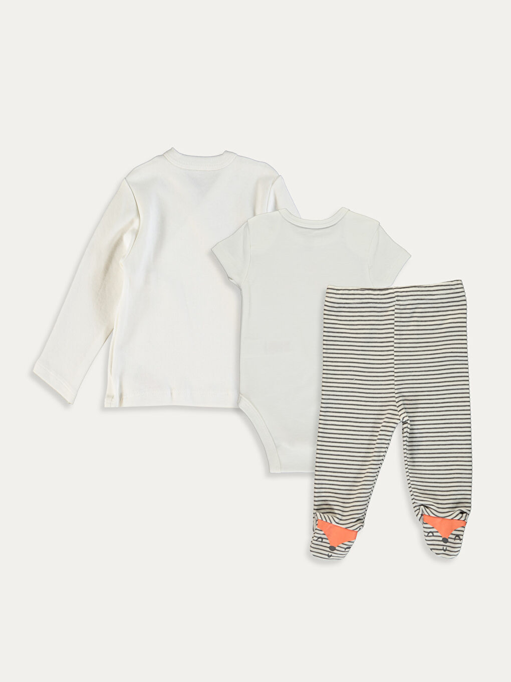 Ekru Erkek Bebek Hastane Çıkış Seti-1