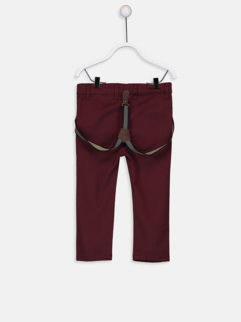 Pantalon ROUGE BORDEAUX Bébé garçon -1