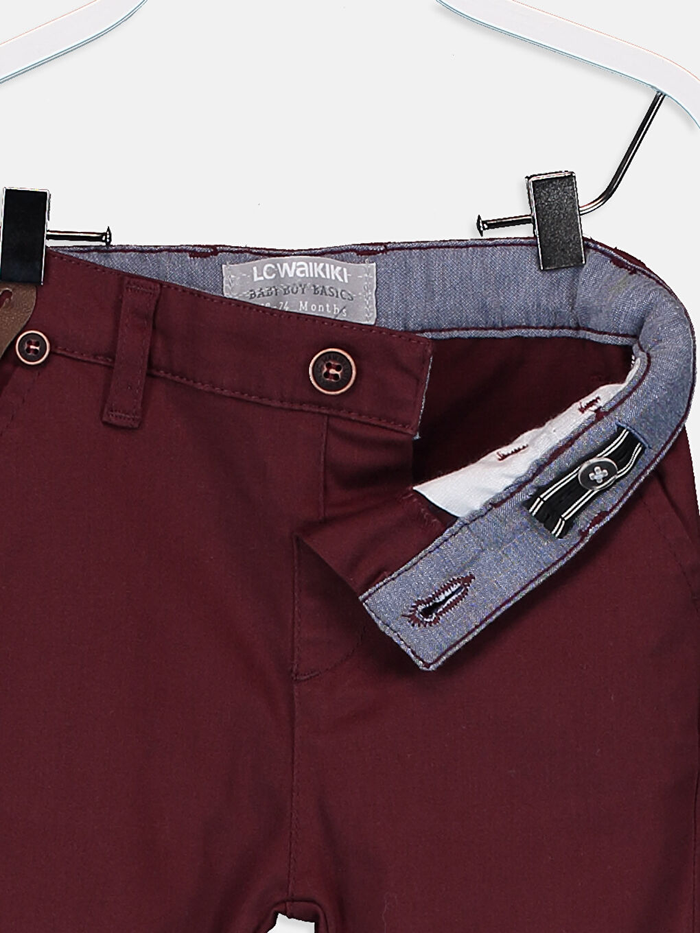 Pantalon ROUGE BORDEAUX Bébé garçon -2
