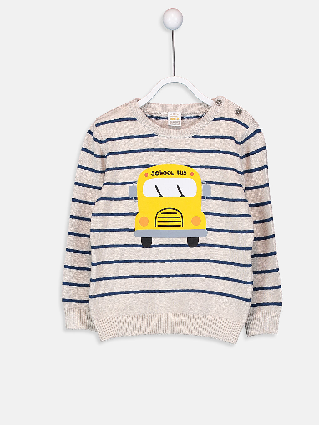 Малыши мальчики экрю Свитер-1