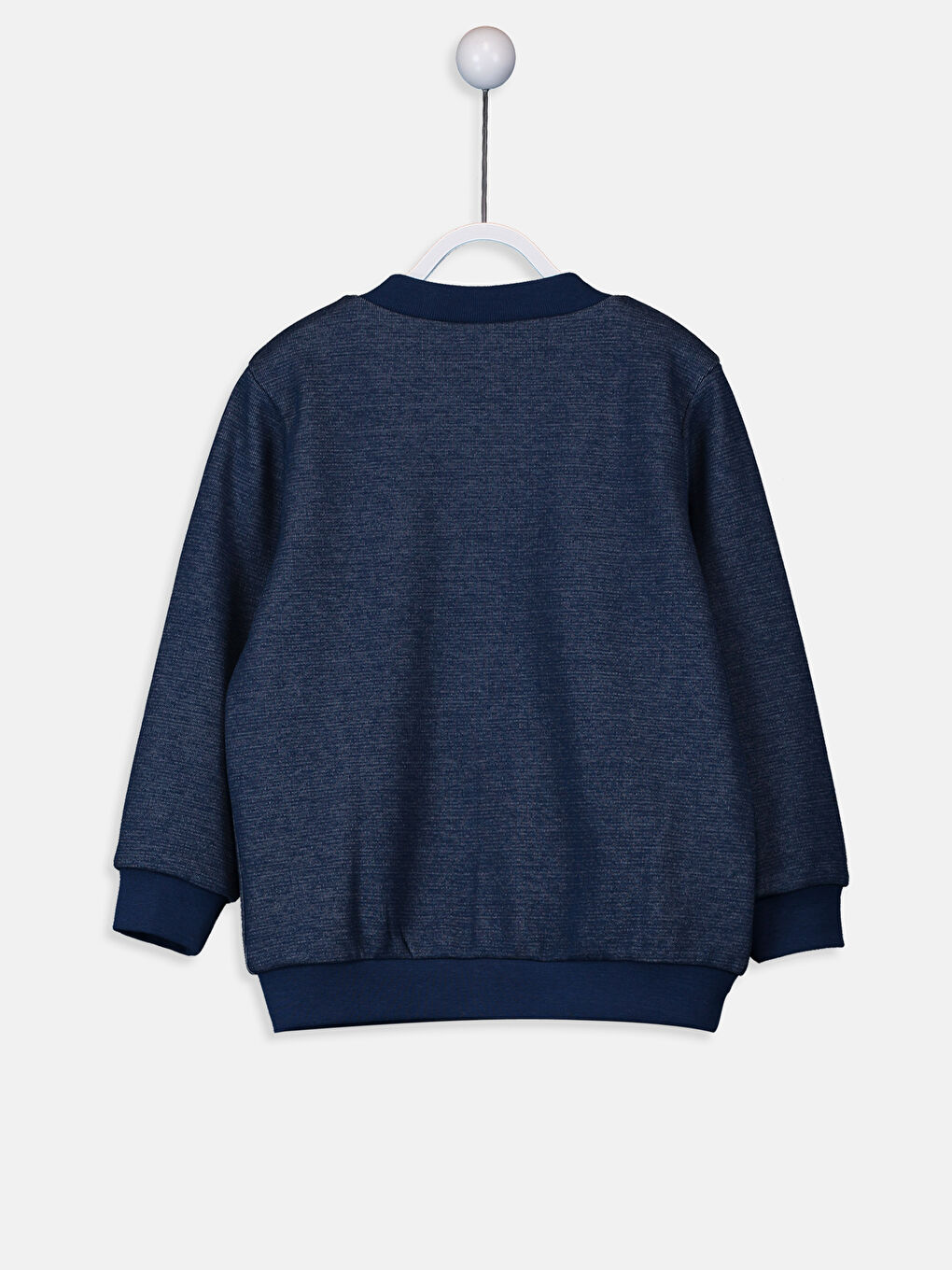 سويت شيرت بسحاب أزرق طفل صغير-1
