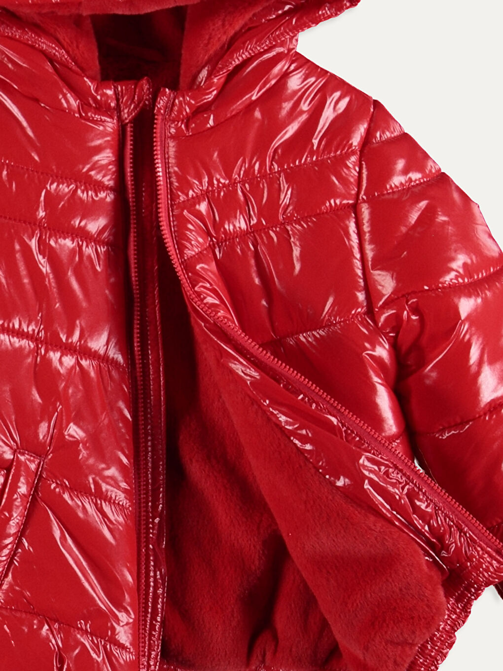 Canlı Kırmızı Mont-2