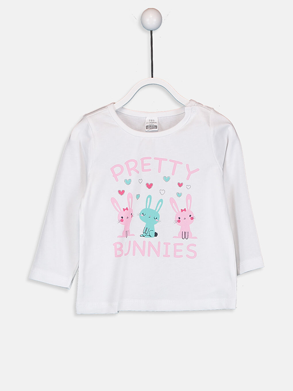 Beyaz Kız Bebek Desenli Pijama Takımı 4'lü-2