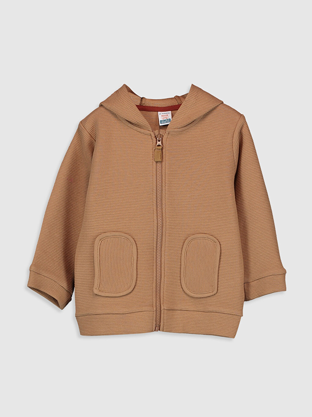 Baby Boy BROWN Zip-Up Sweatshirt