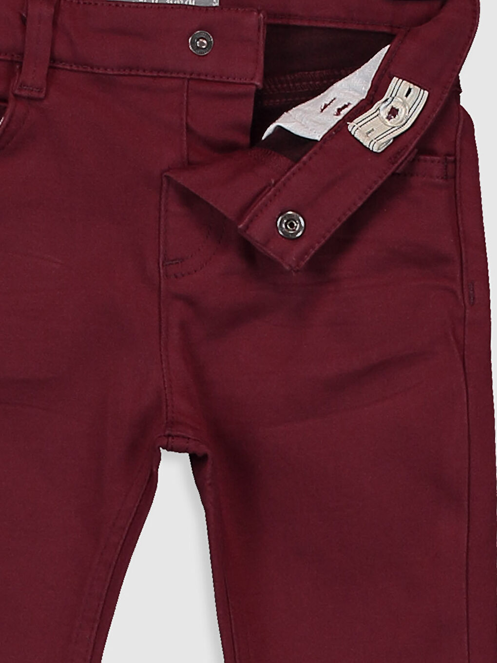 Bordo Dar Kalıp Erkek Bebek Pantolon-2