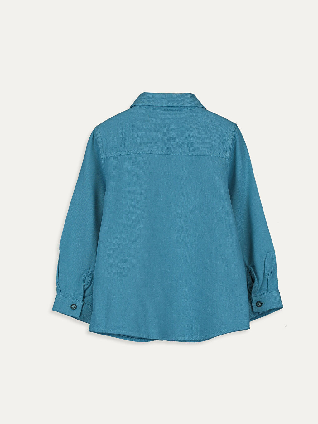 Chemise Basique Gabardine à Manches Longues pour Garçon Bébé-1