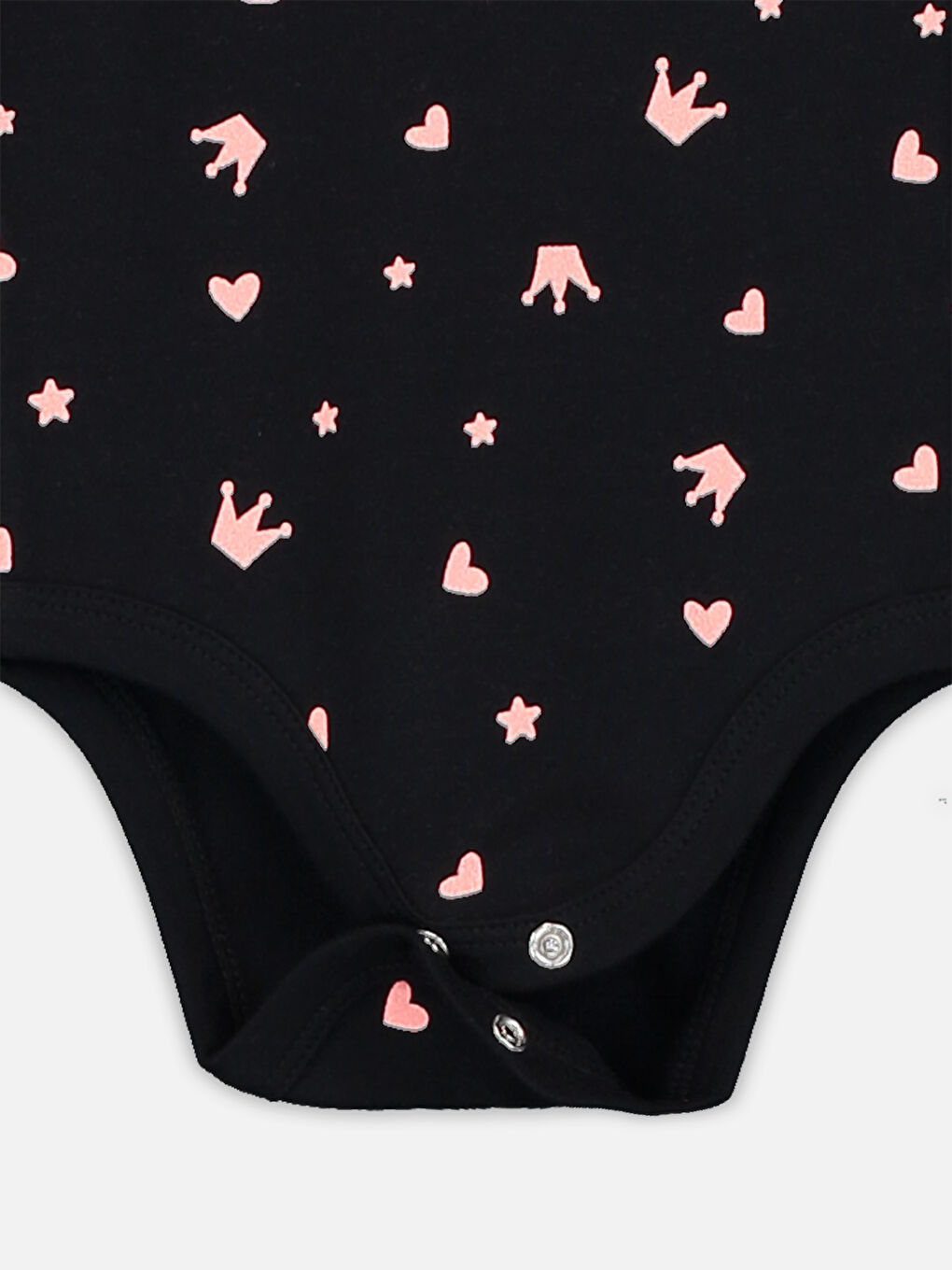 Pembe Bisiklet Yaka Uzun Kol Kız Bebek Çıtçıtlı Body 2'li-4