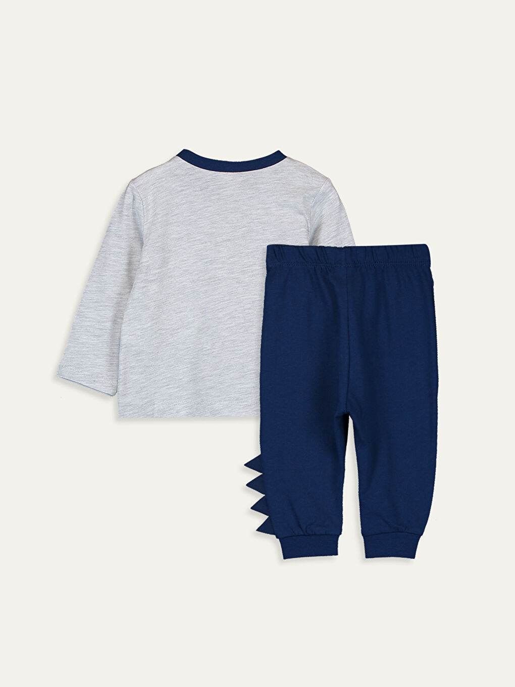 Beyaz Erkek Bebek Pijama Takımı-1