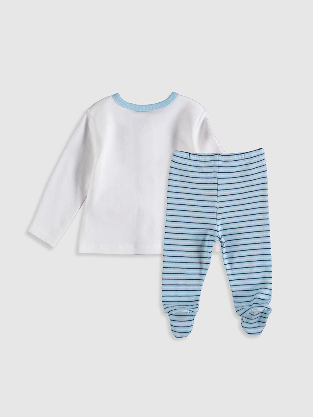 Beyaz Erkek Bebek Hastane Çıkış Seti-1