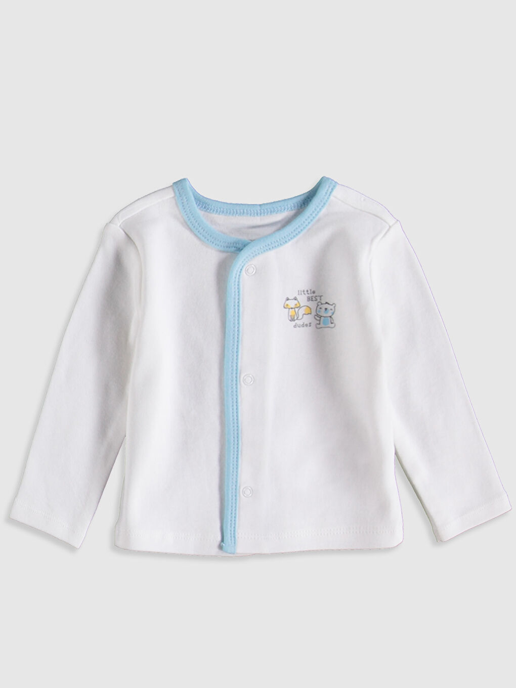 Beyaz Erkek Bebek Hastane Çıkış Seti-2