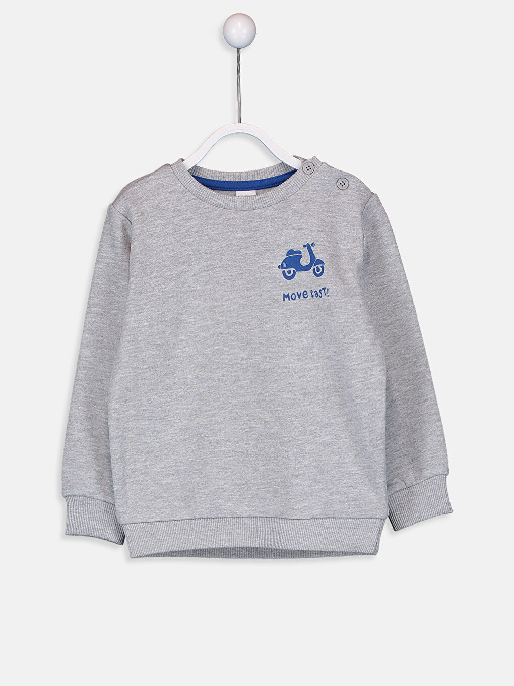 Kırmızı Erkek Bebek Baskılı Sweatshirt 2'li-2