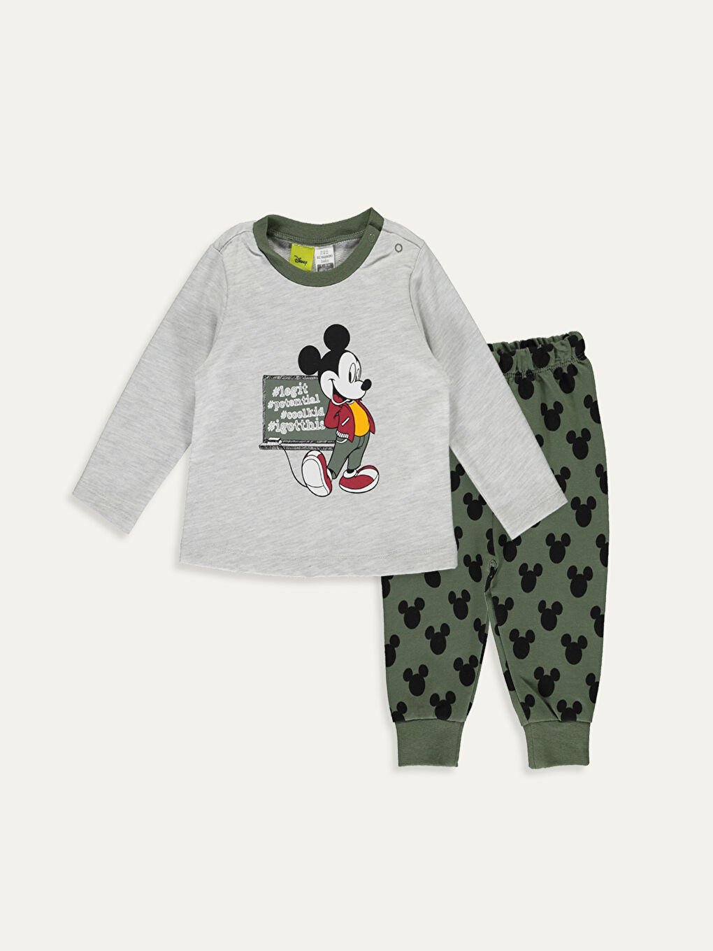 Baby Boy’s Mickey Mouse Printed Pyjamas Set
