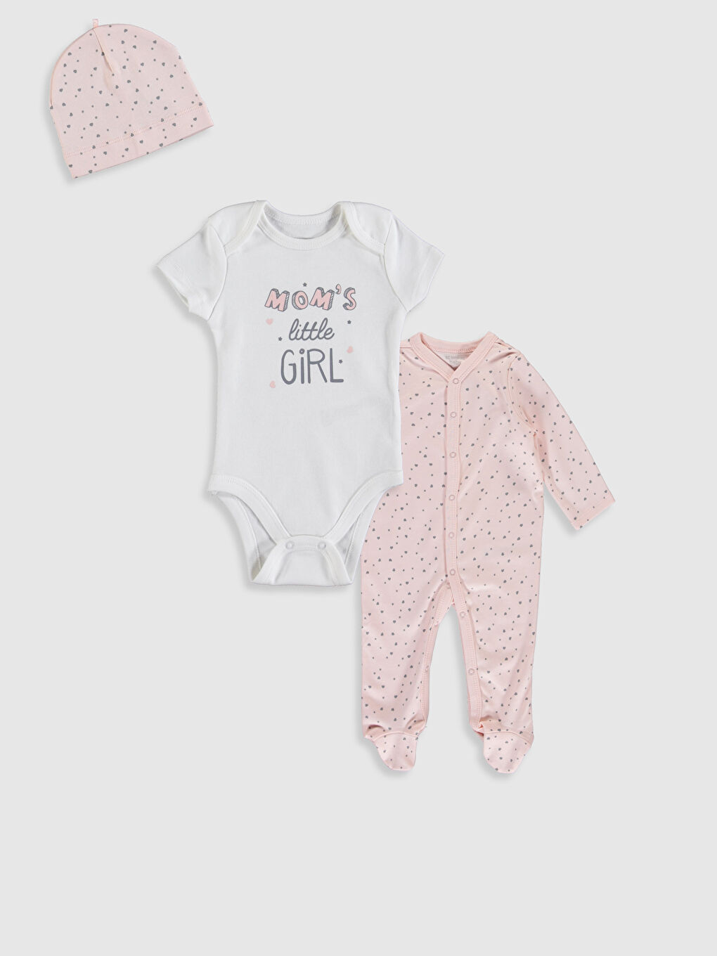 Pembe Kız Bebek Hastane Çıkış Seti