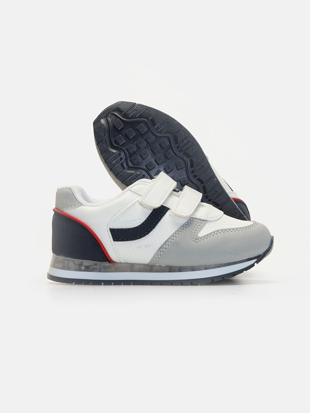 Beyaz Erkek Bebek Işıklı Günlük Spor Ayakkabı-2