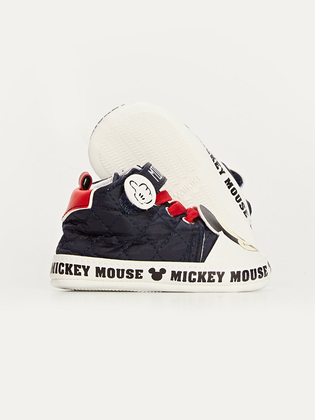 Lacivert Erkek Bebek Mickey Mouse Lisanslı Yürüme Öncesi Ayakkabı-2