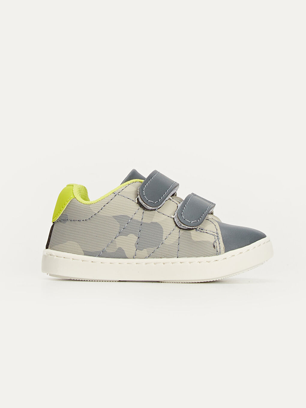 Gri Erkek Bebek Cırt Cırtlı Günlük Spor Ayakkabı