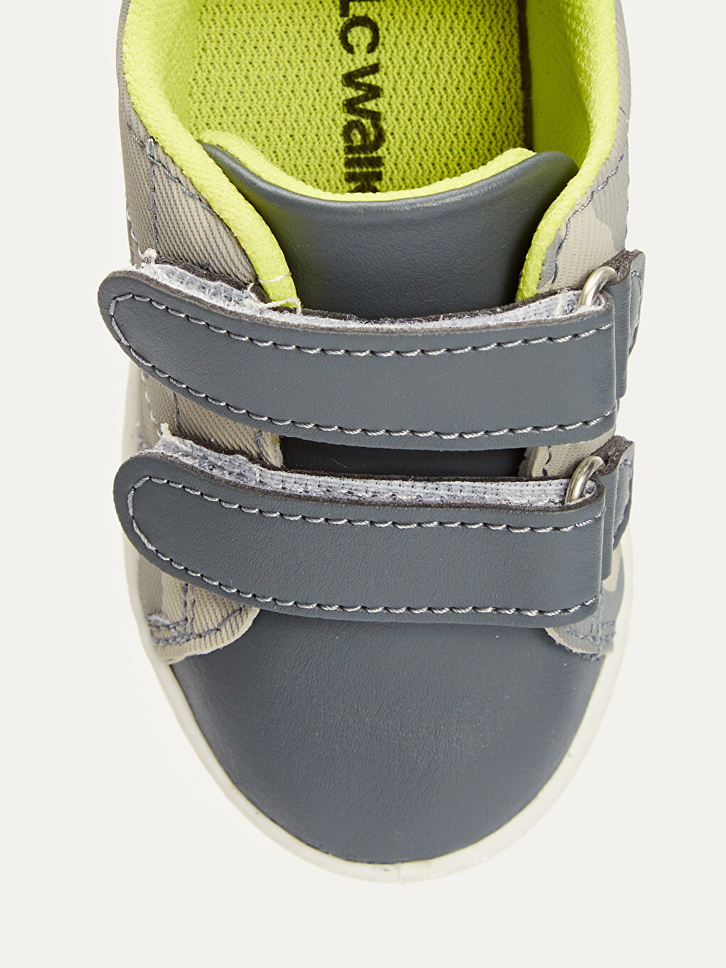 Gri Erkek Bebek Cırt Cırtlı Günlük Spor Ayakkabı-4