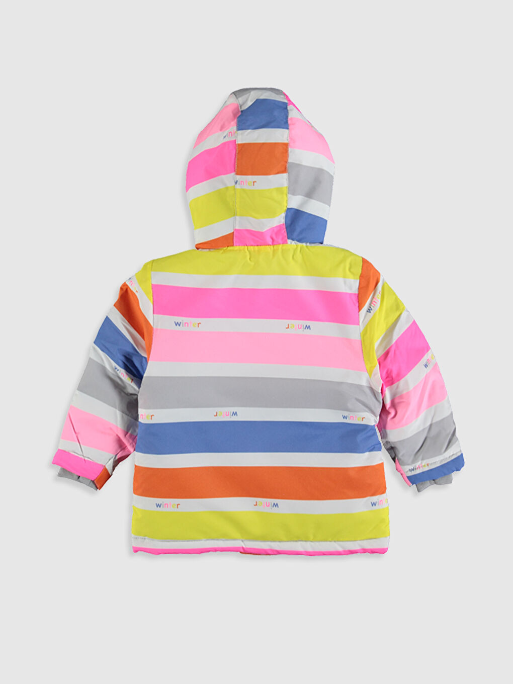 Baby Girl's Short Coat with Hood-1