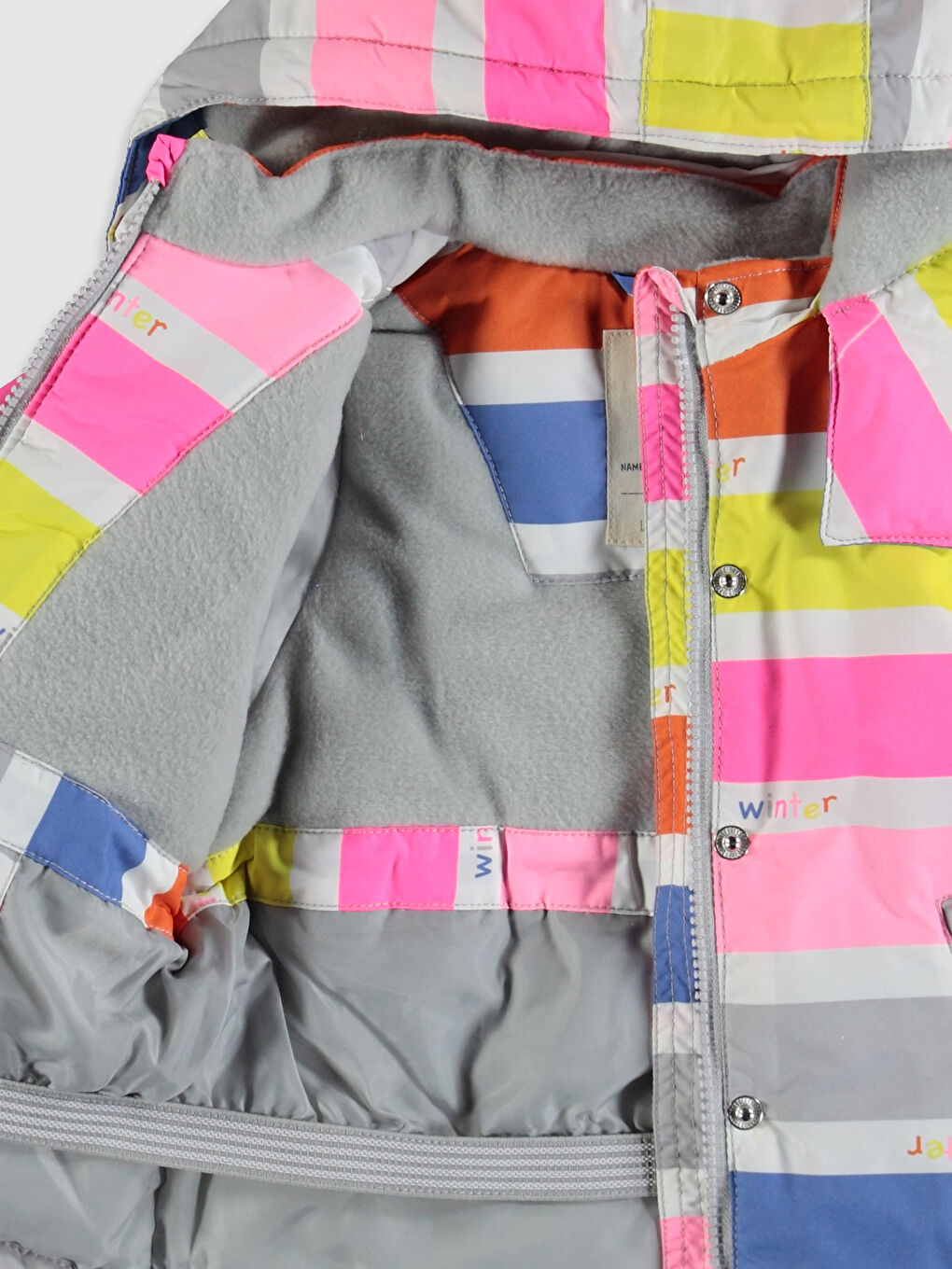 Baby Girl's Short Coat with Hood-2