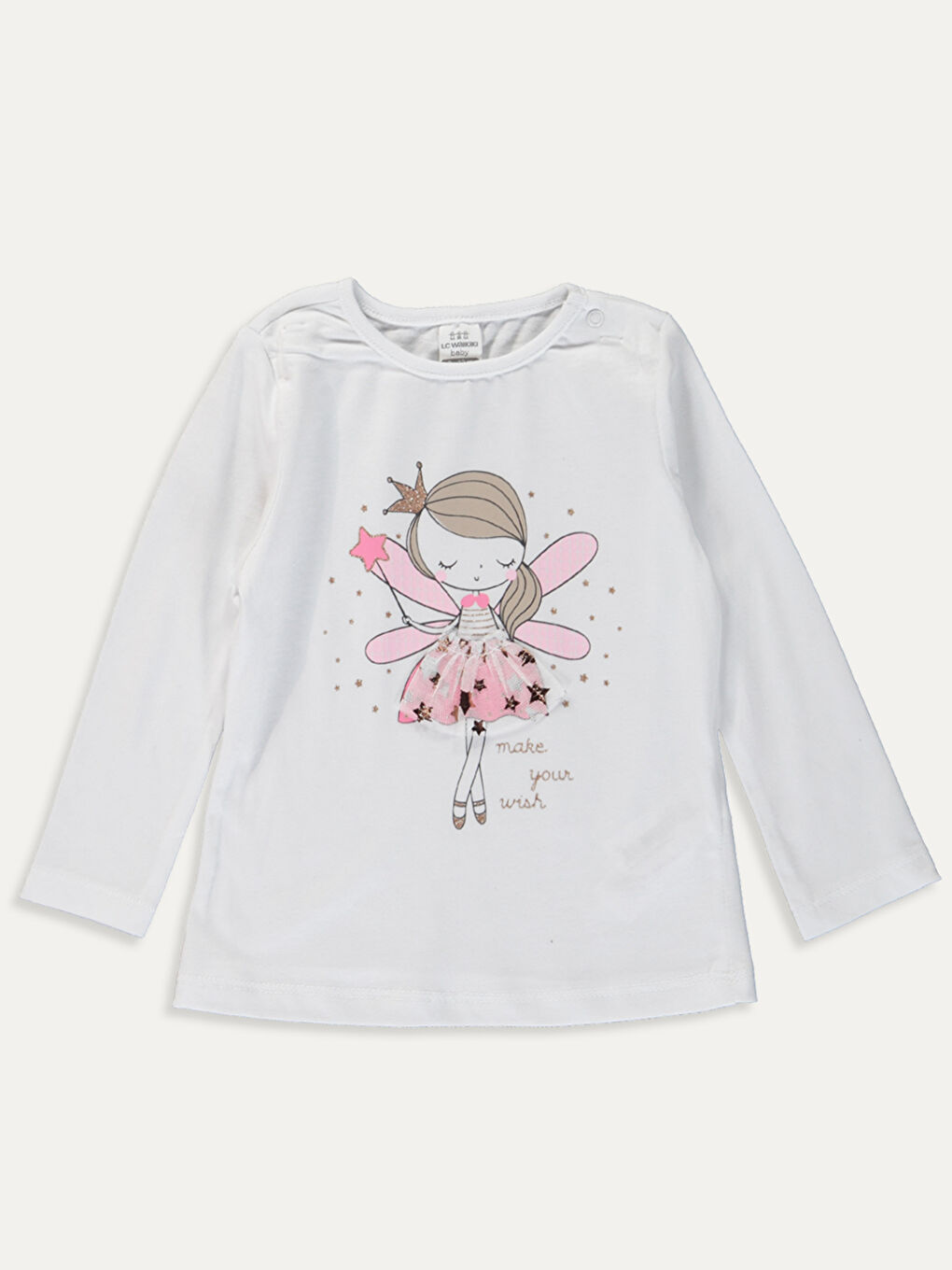 بدلة بيجاما مطبوعة للبنات الصغار برقبة دائرية وأكمام طويلة-2