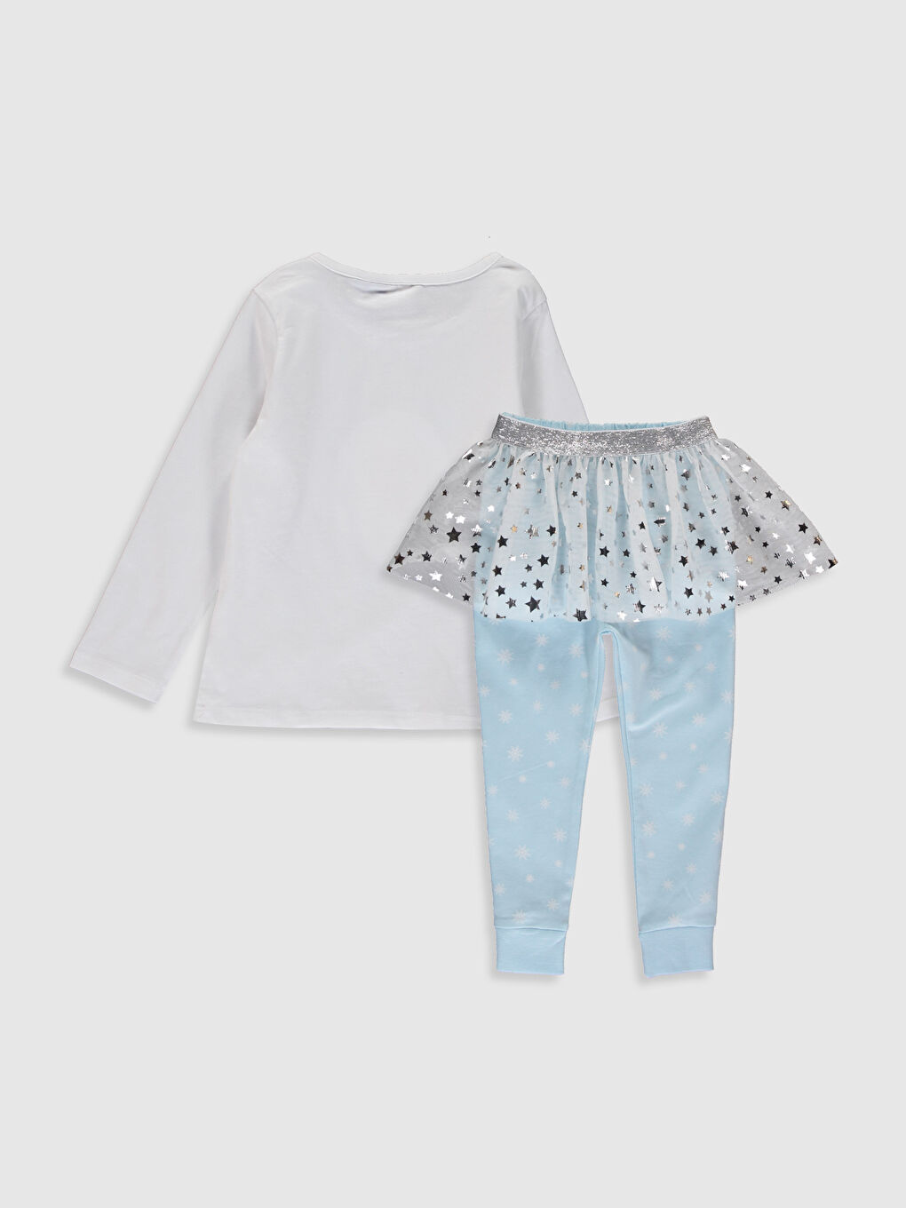 طقم بيجاما للبنات بطبعات إلسا مكون من 3 قطع-1