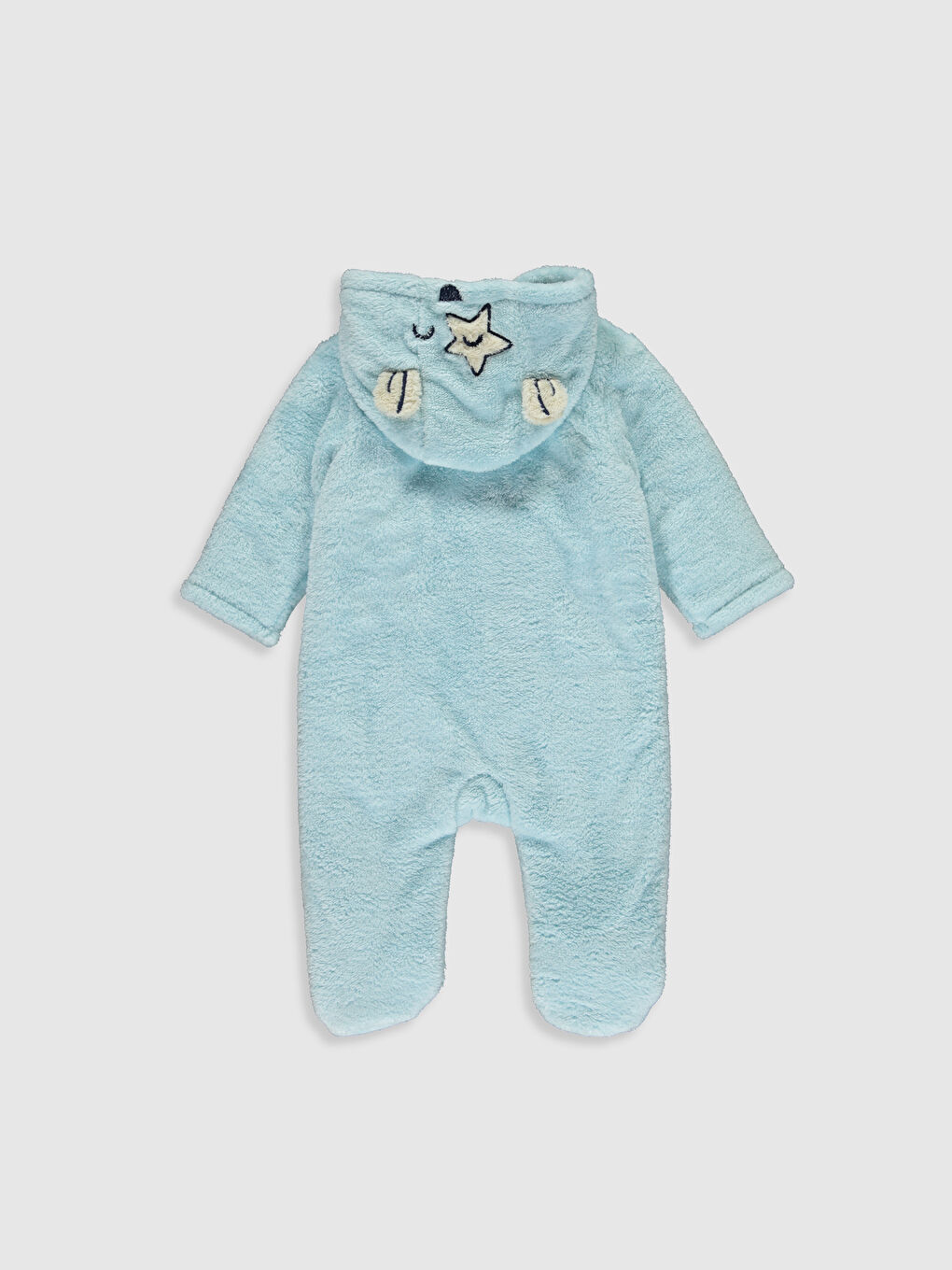 Mavi Erkek Bebek Pelüş Tulum-1