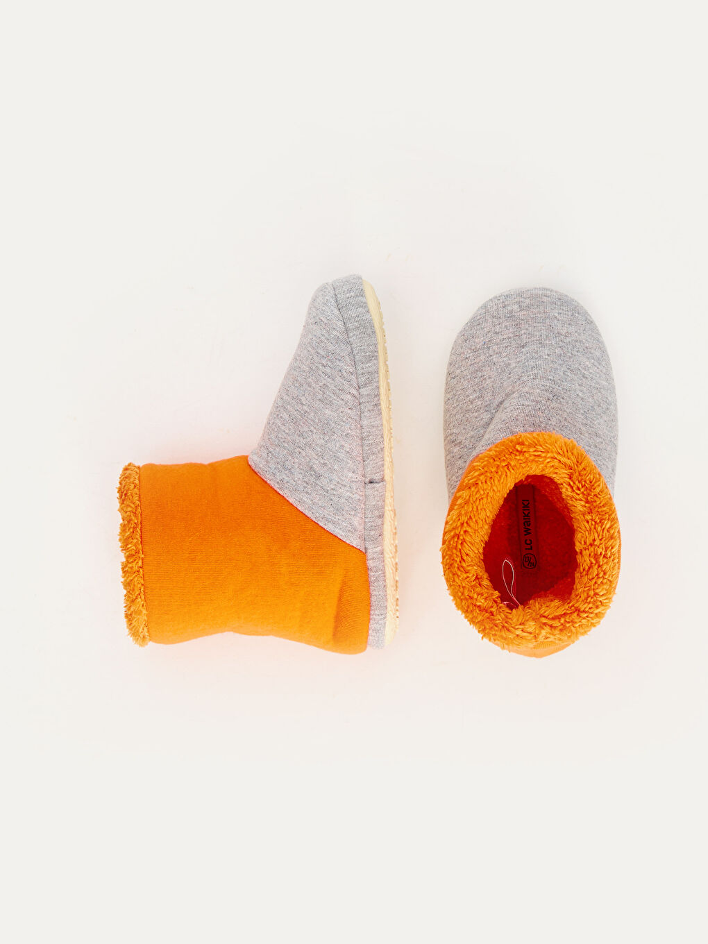 Малыши мальчики Серый Домашние сапожки-тапочки-1