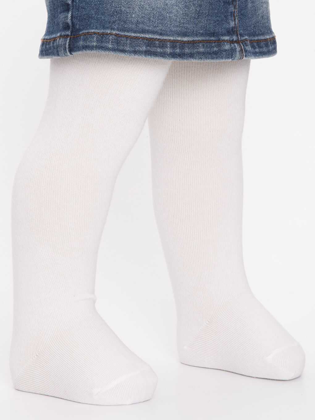 Ekru Erkek Bebek Külotlu Çorap-2