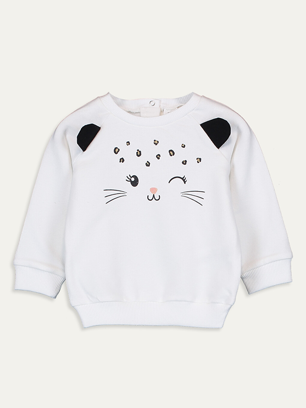Baby Girl Ecru Bodysuit-2