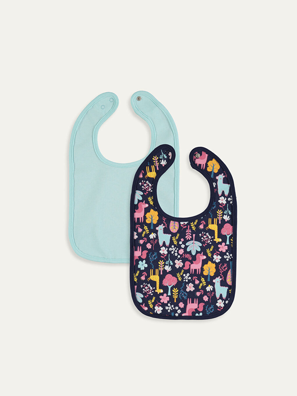 Baby Girl NAVY Bib-1