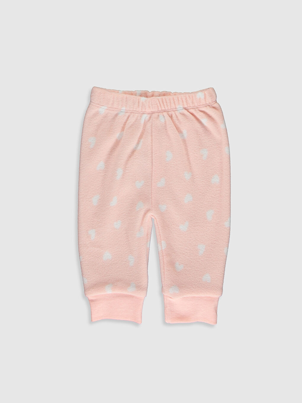 Pembe Bisiklet Yaka Uzun Kol Baskılı Kız Bebek Pijama Takımı-3