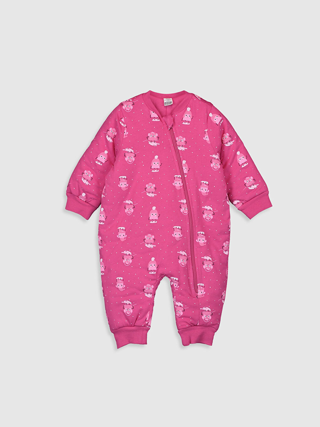 Koyu Pembe Baskılı Uyku Tulumu