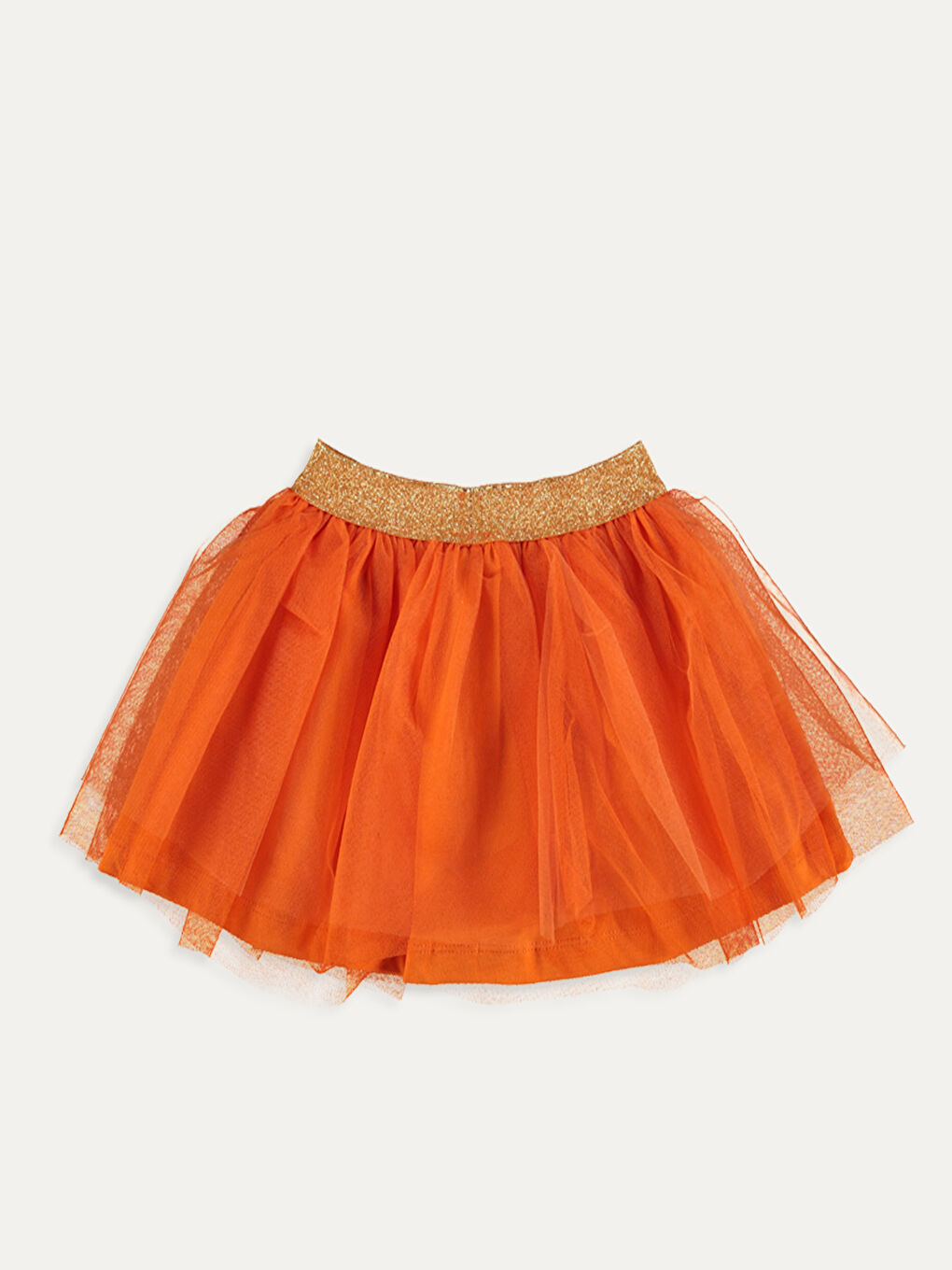 تنورة برتقالي طفلة صغيرة-2