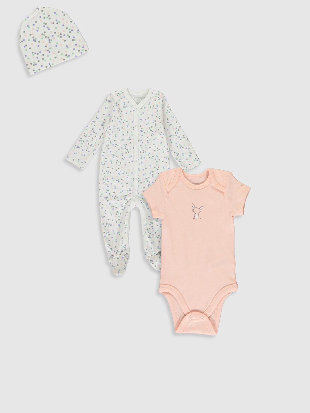 Beyaz Kız Bebek Hastane Çıkış Seti