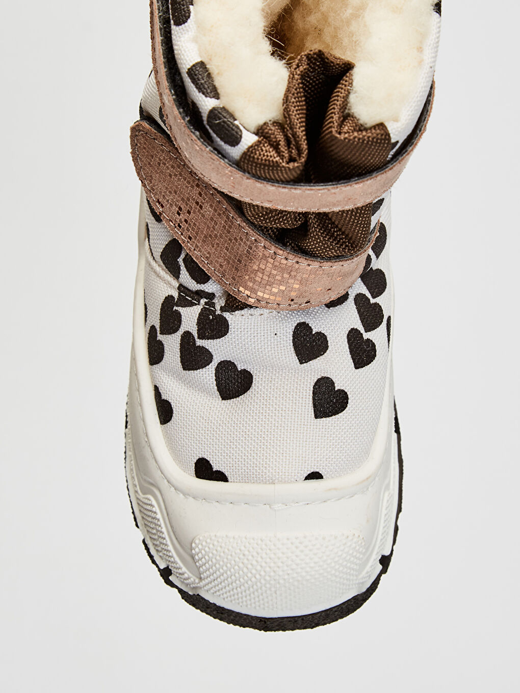 Қыз балаға арналған қалың табанды, ішкі жүні бар етік-4